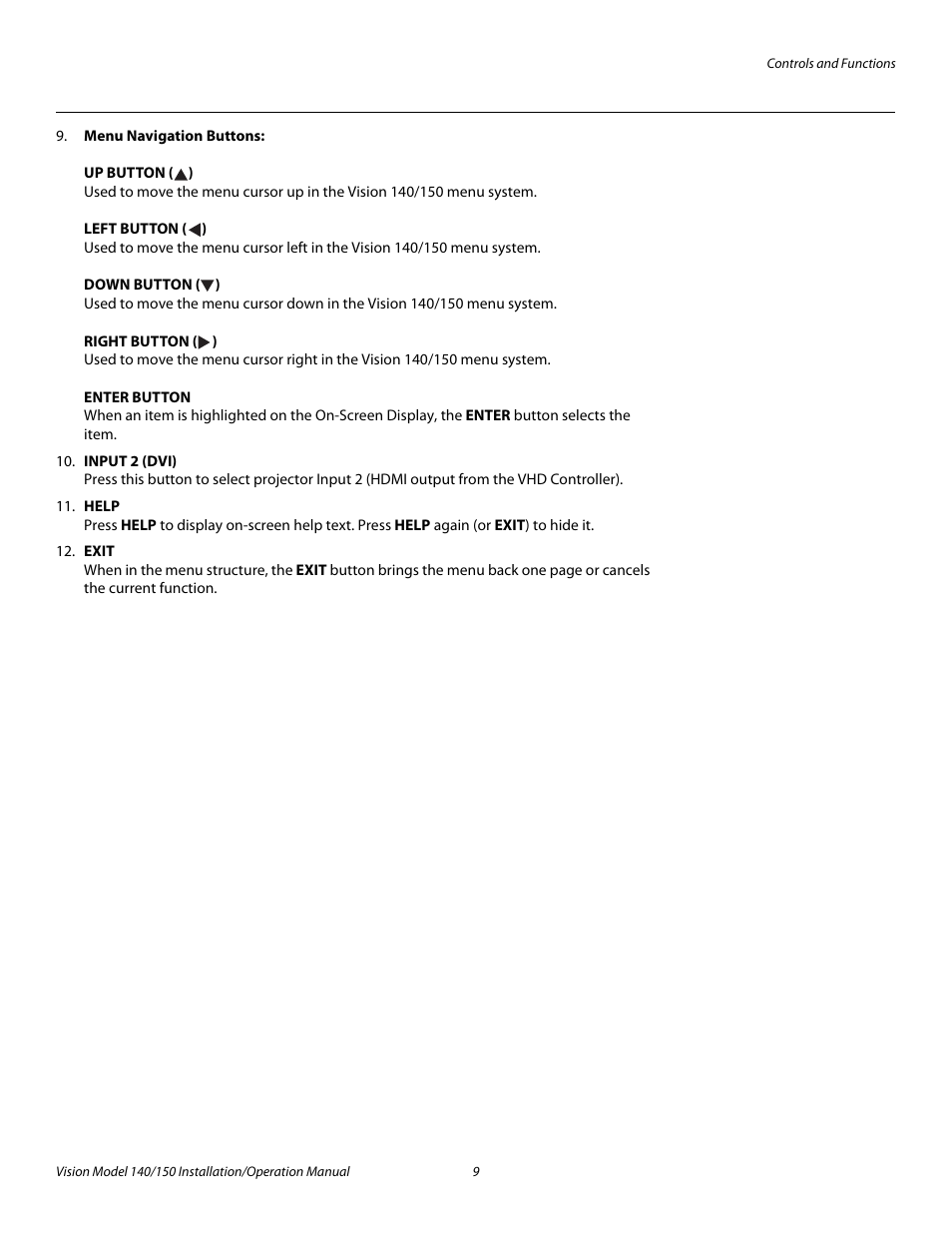 Pre l iminar y | Vidikron Vision 150 User Manual | Page 23 / 116