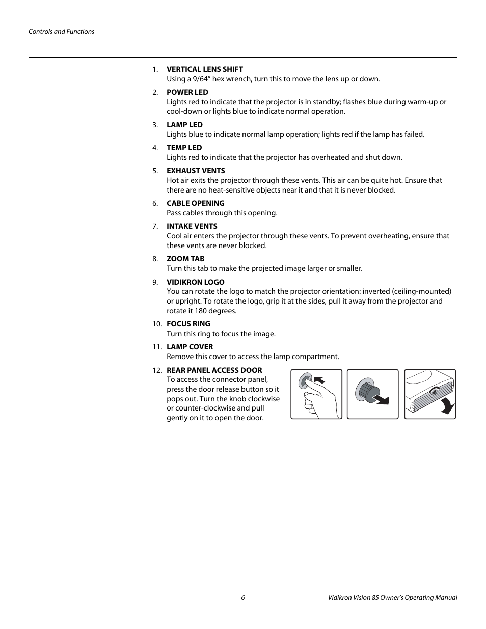 Pre l iminar y | Vidikron Vision Model 85 User Manual | Page 18 / 100