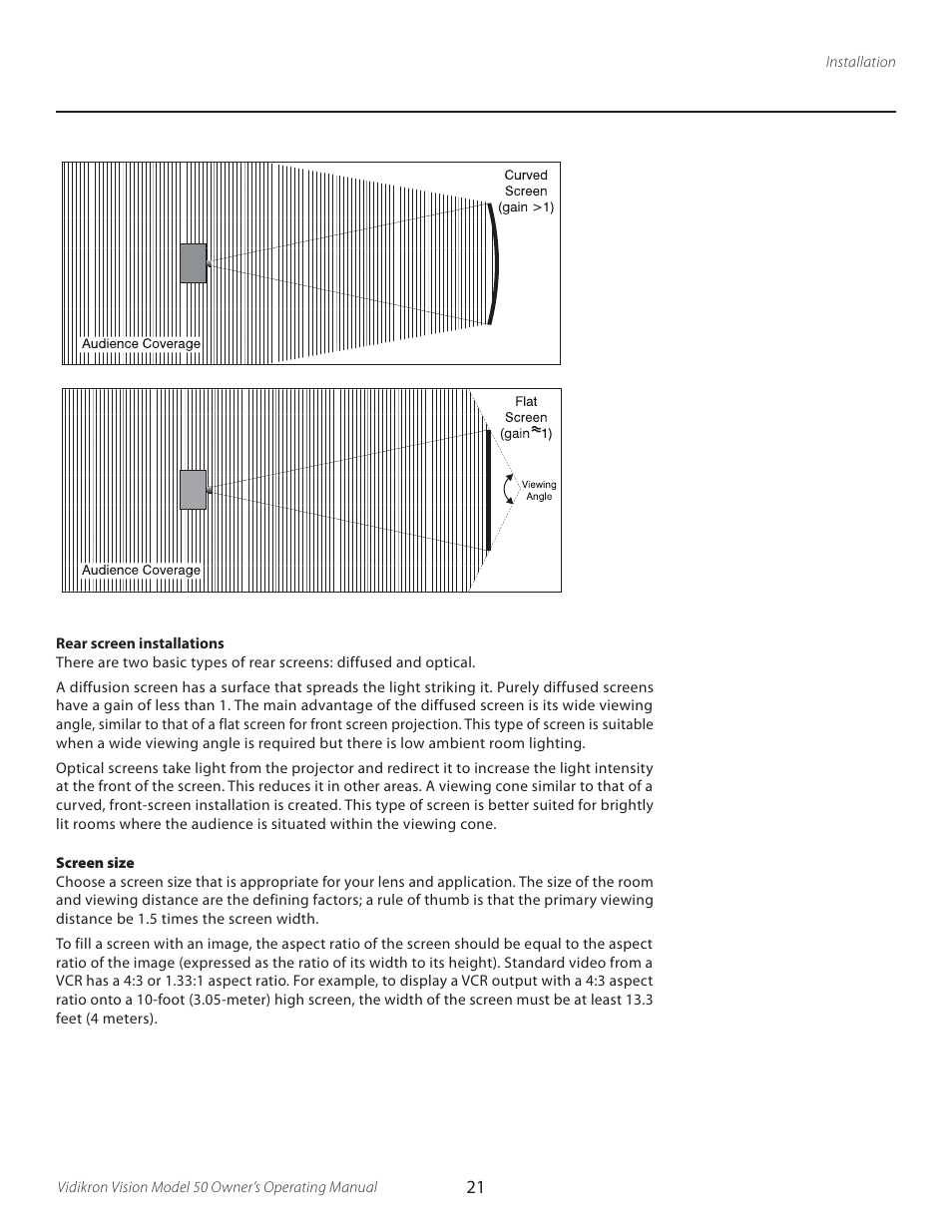 Vidikron VERSION 50 User Manual | Page 21 / 58