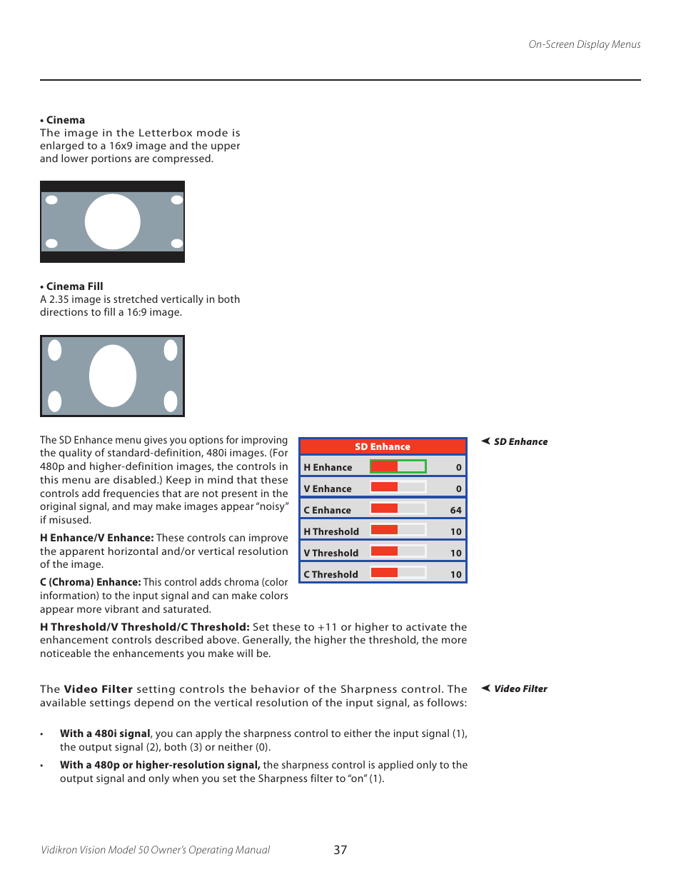 Vidikron VERSION 50 User Manual | Page 37 / 58