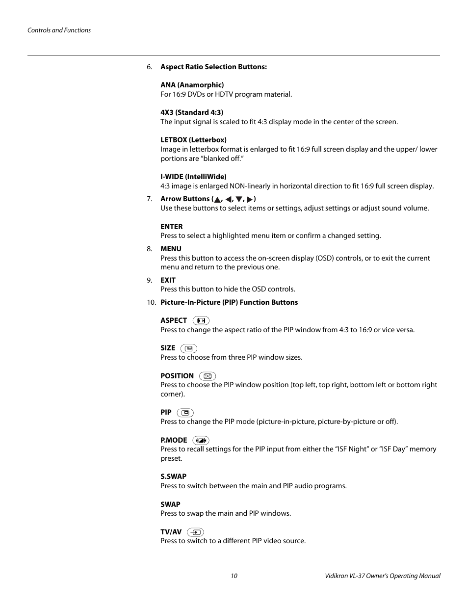Vidikron VL-37 User Manual | Page 20 / 66