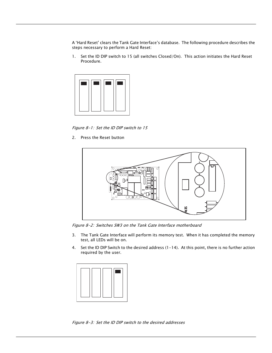 4 performing a hard reset | Varec TankGate Interface 8315 Series User Manual | Page 103 / 110
