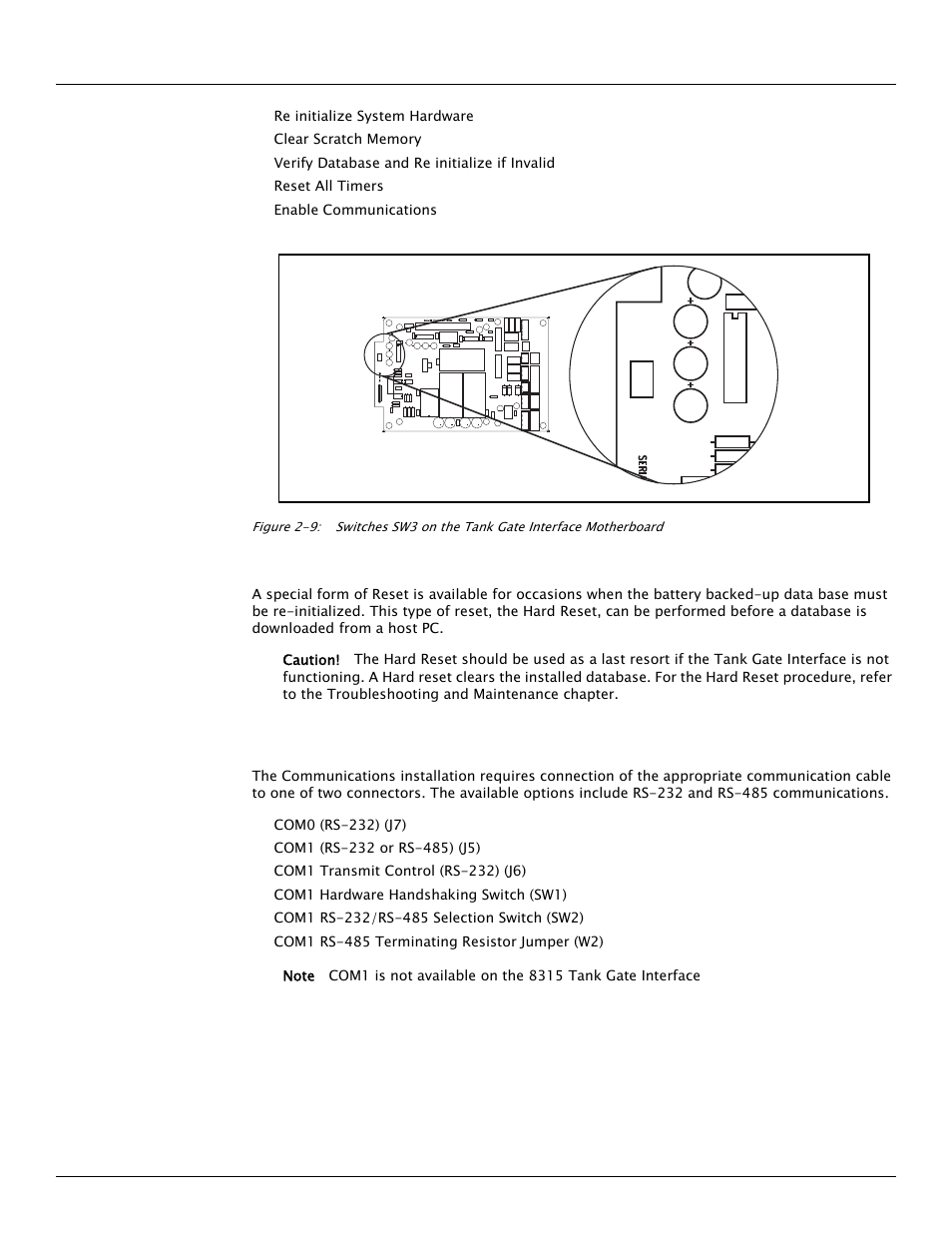 3 communications | Varec TankGate Interface 8315 Series User Manual | Page 20 / 110