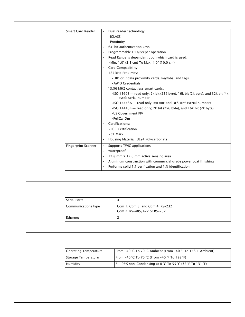 3 host communication, 4 environmental | Varec Driver Entry Terminal 8620 User Manual | Page 34 / 40