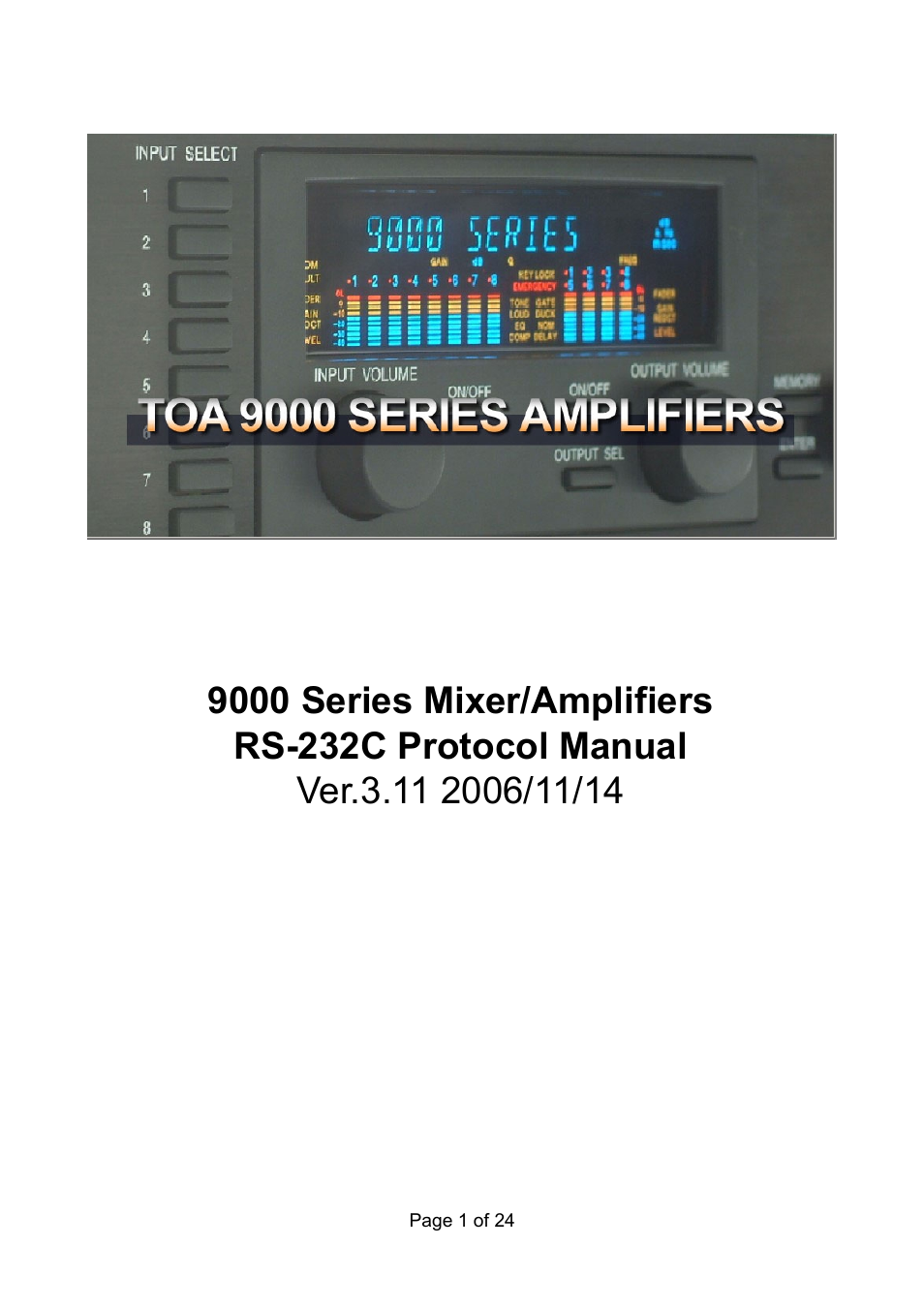Vax RS 232C User Manual | 24 pages