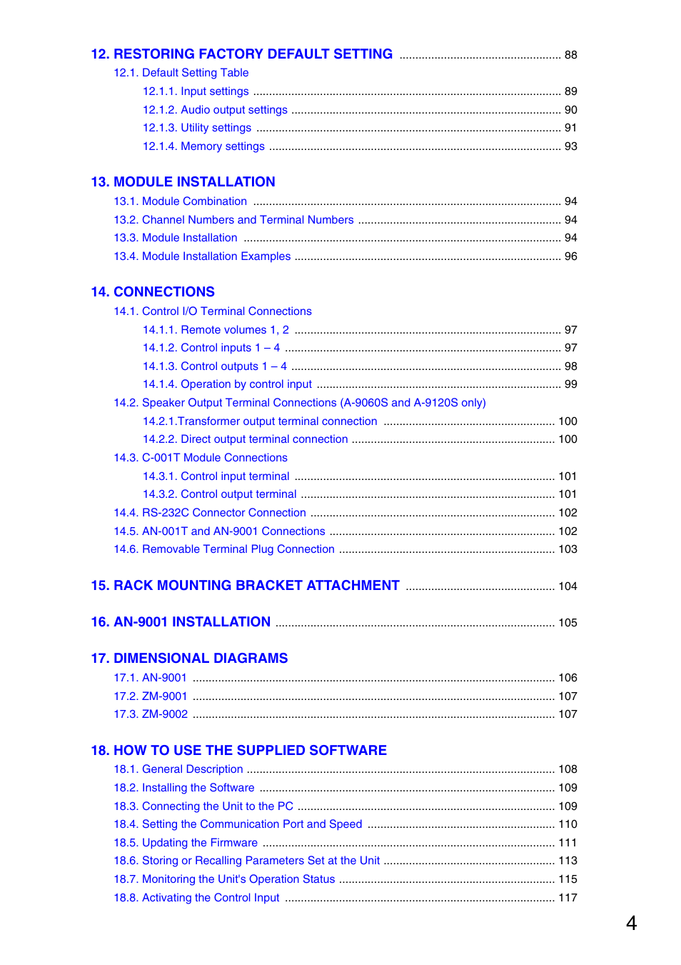 Vax M-9000 User Manual | Page 4 / 138