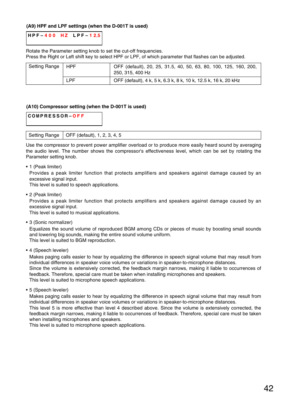 P. 42-a9), P. 42-a10) | Vax M-9000 User Manual | Page 42 / 138