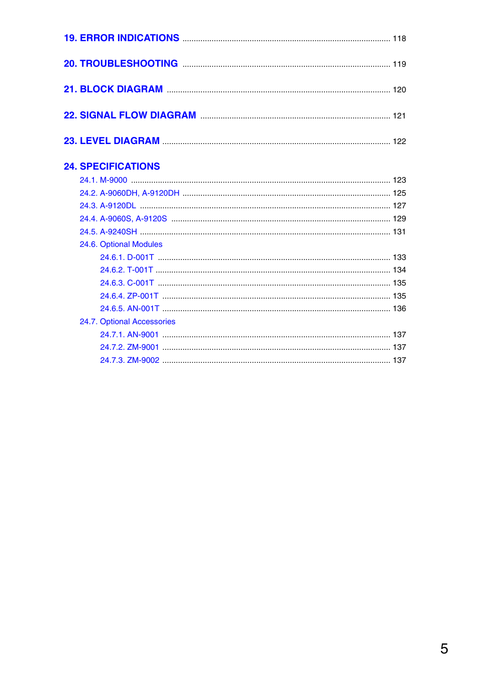 Vax M-9000 User Manual | Page 5 / 138
