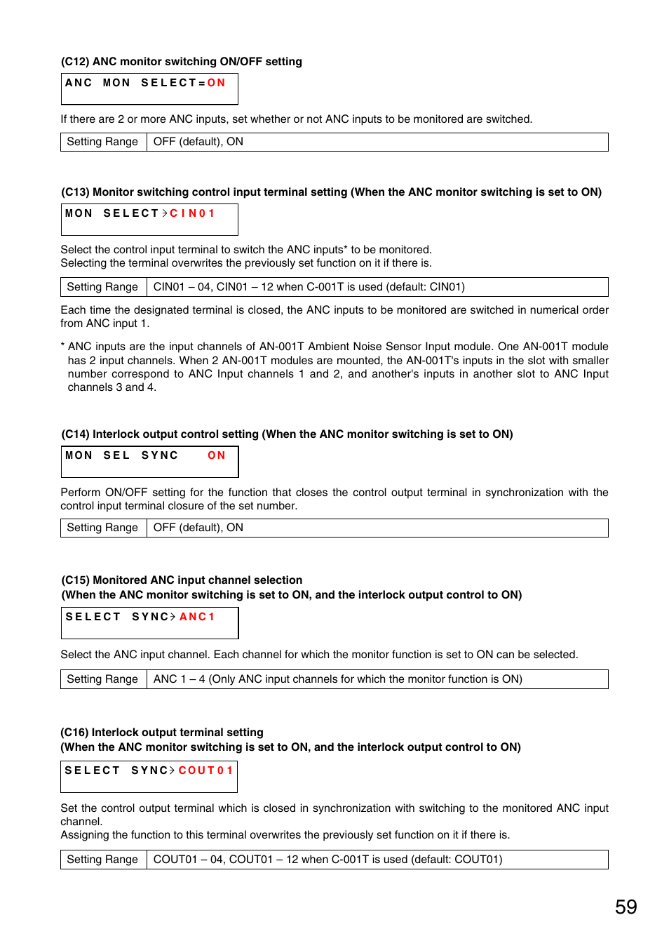 P. 59-c12), P. 59-c13), P. 59-c14) | P. 59-c15), P. 59-c16) | Vax M-9000 User Manual | Page 59 / 138