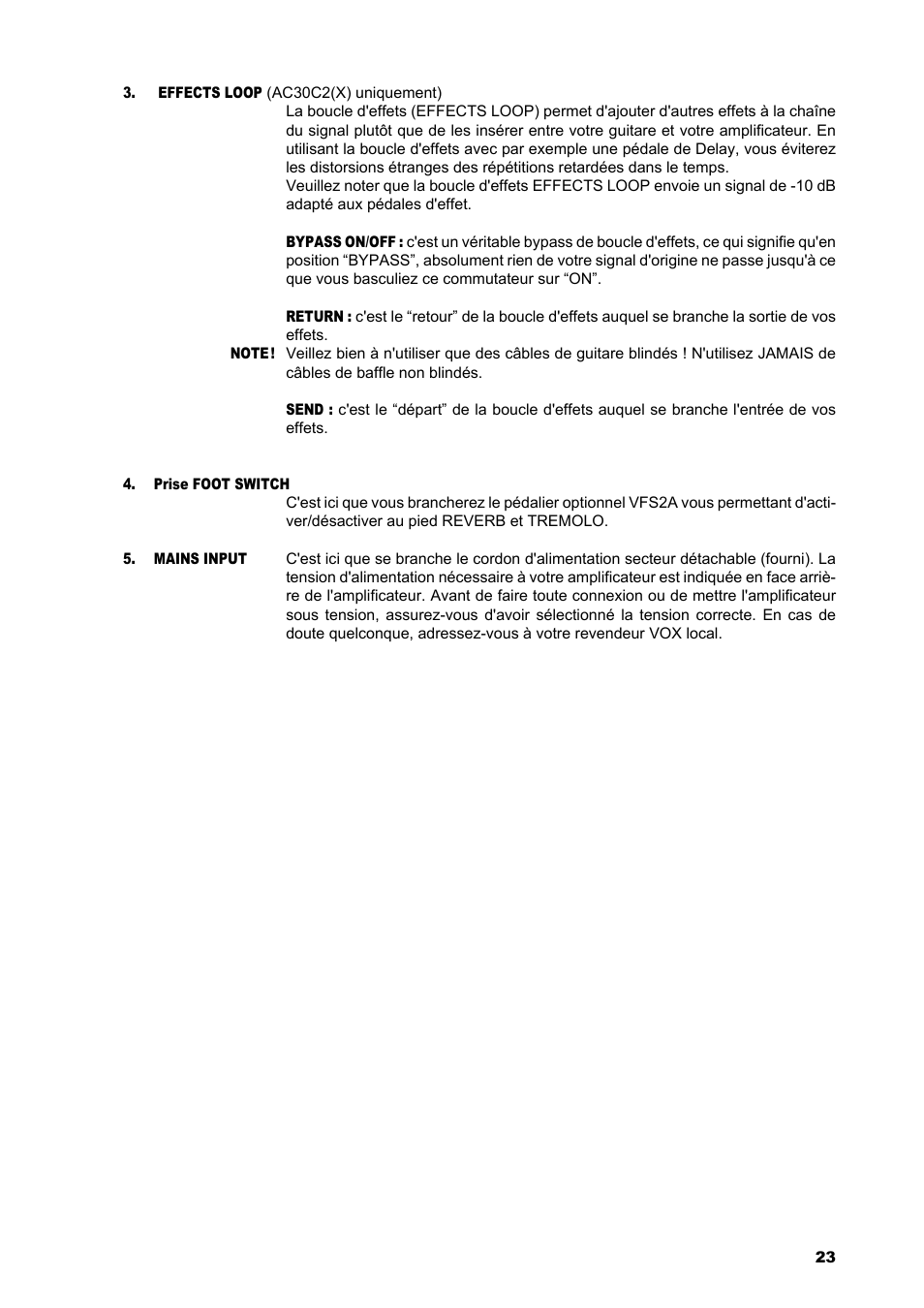 VOX Amplification USA AC15C1 User Manual | Page 23 / 46