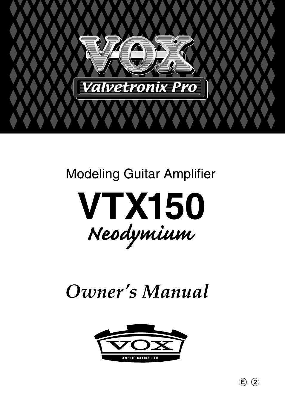 VOX Amplification USA VTX150 User Manual | 44 pages