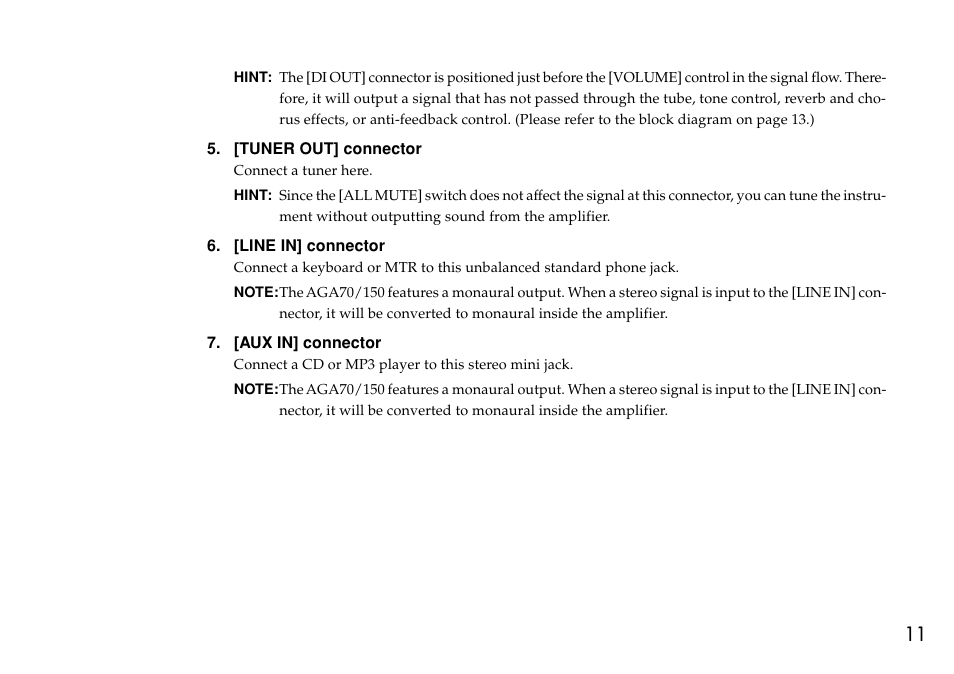 VOX Amplification USA AGA70 User Manual | Page 11 / 16