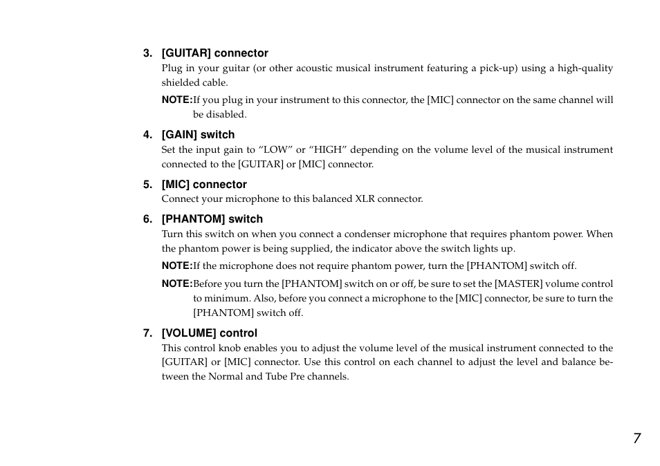 VOX Amplification USA AGA70 User Manual | Page 7 / 16