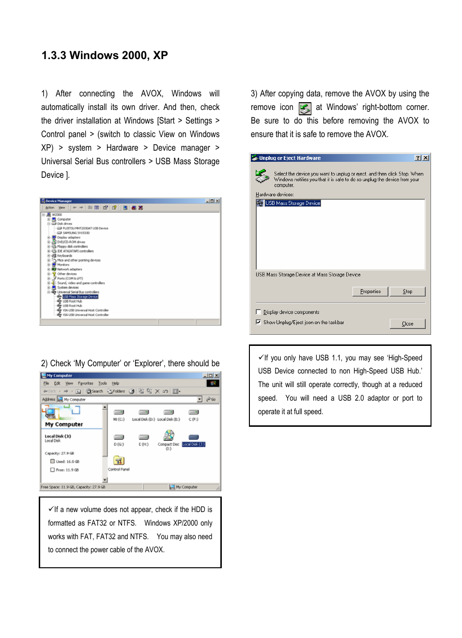 3 windows 2000, xp | Vantec Jukebox User Manual | Page 16 / 36