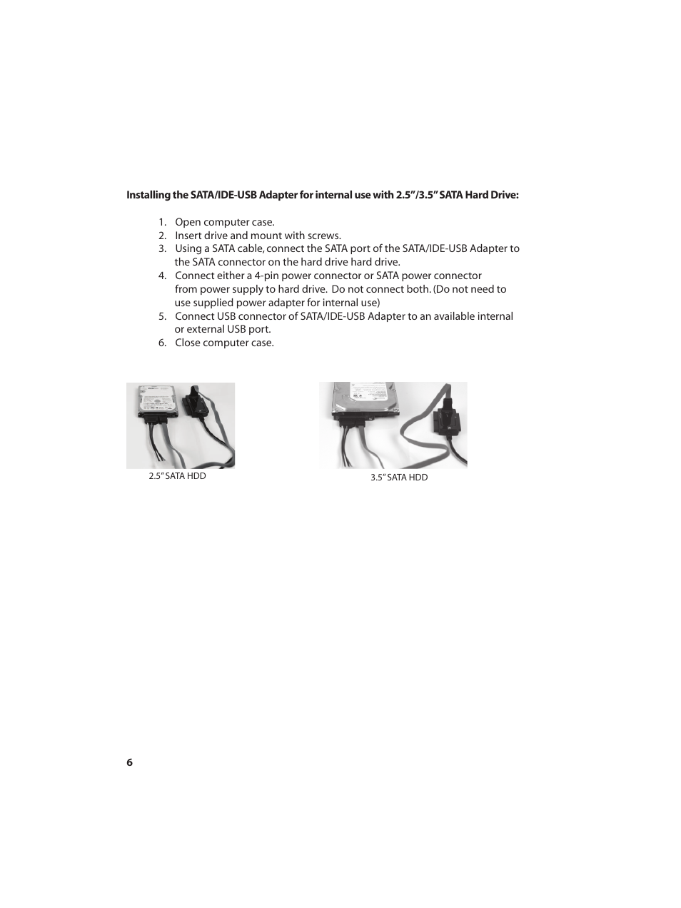 Vantec SATA/IDE to USB 2.0 Adapter None User Manual | Page 8 / 15