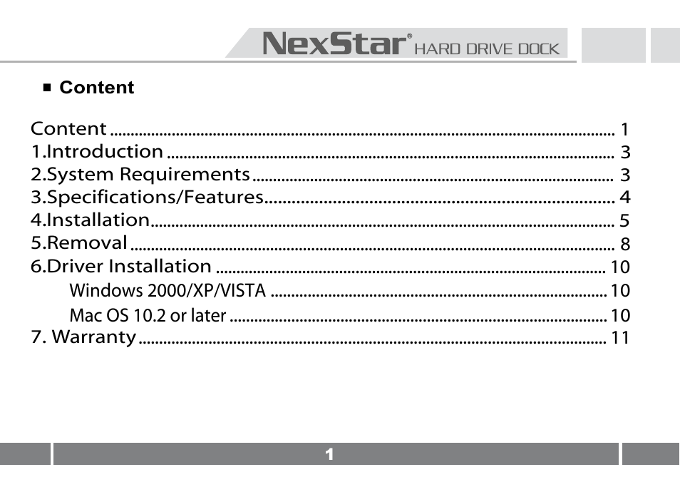 Vantec NST-D100FBSU User Manual | Page 2 / 21