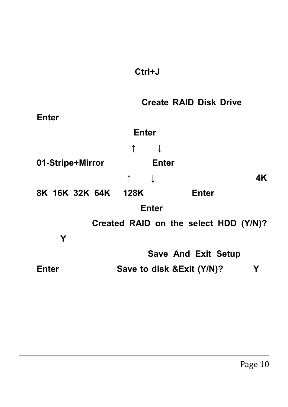 Raid 0+1 (striping + mirroring) | Vantec UGT-IS100R User Manual | Page 10 / 22