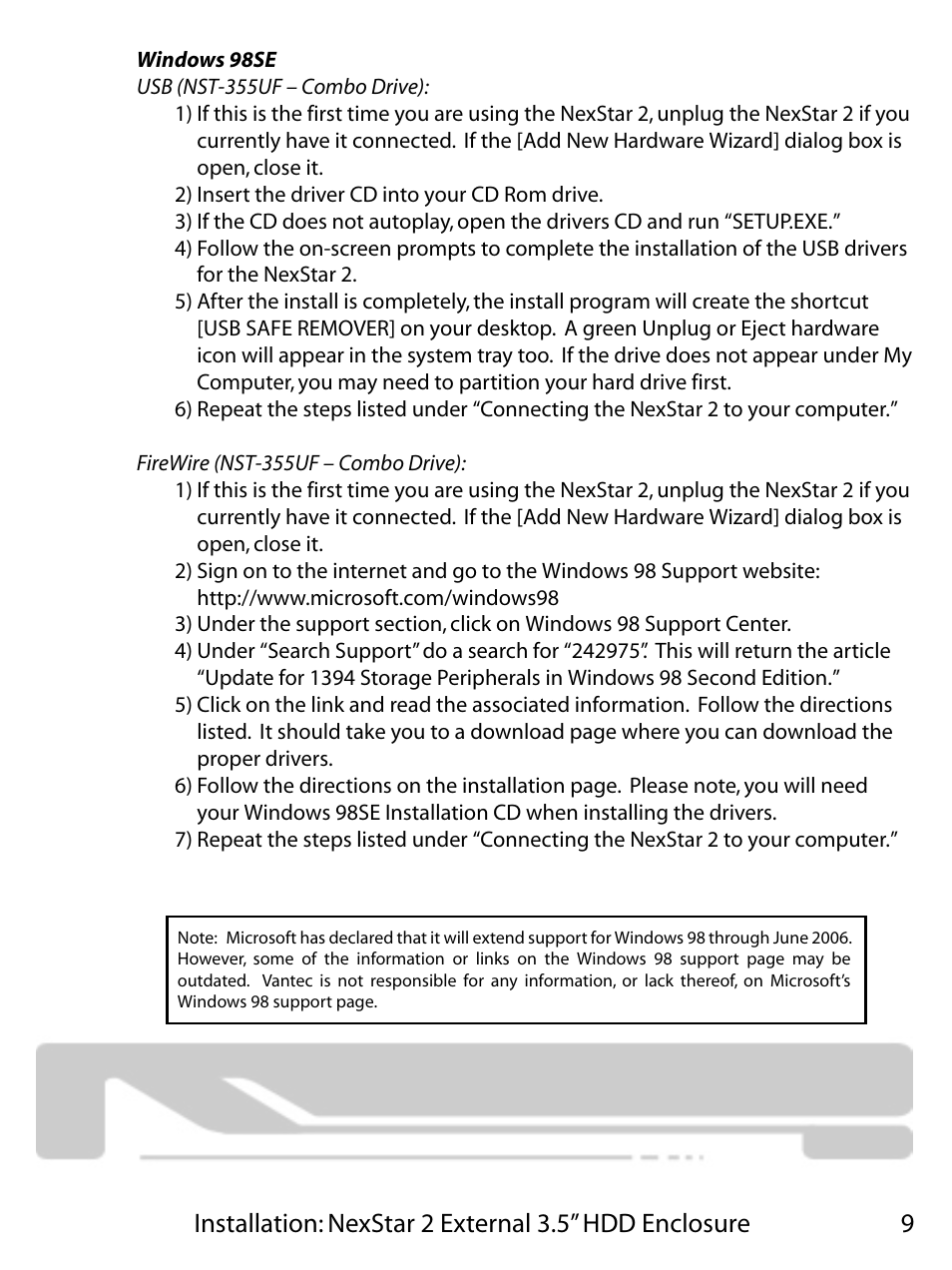 Vantec NEXSTAR 2 NST-355U2 User Manual | Page 11 / 25