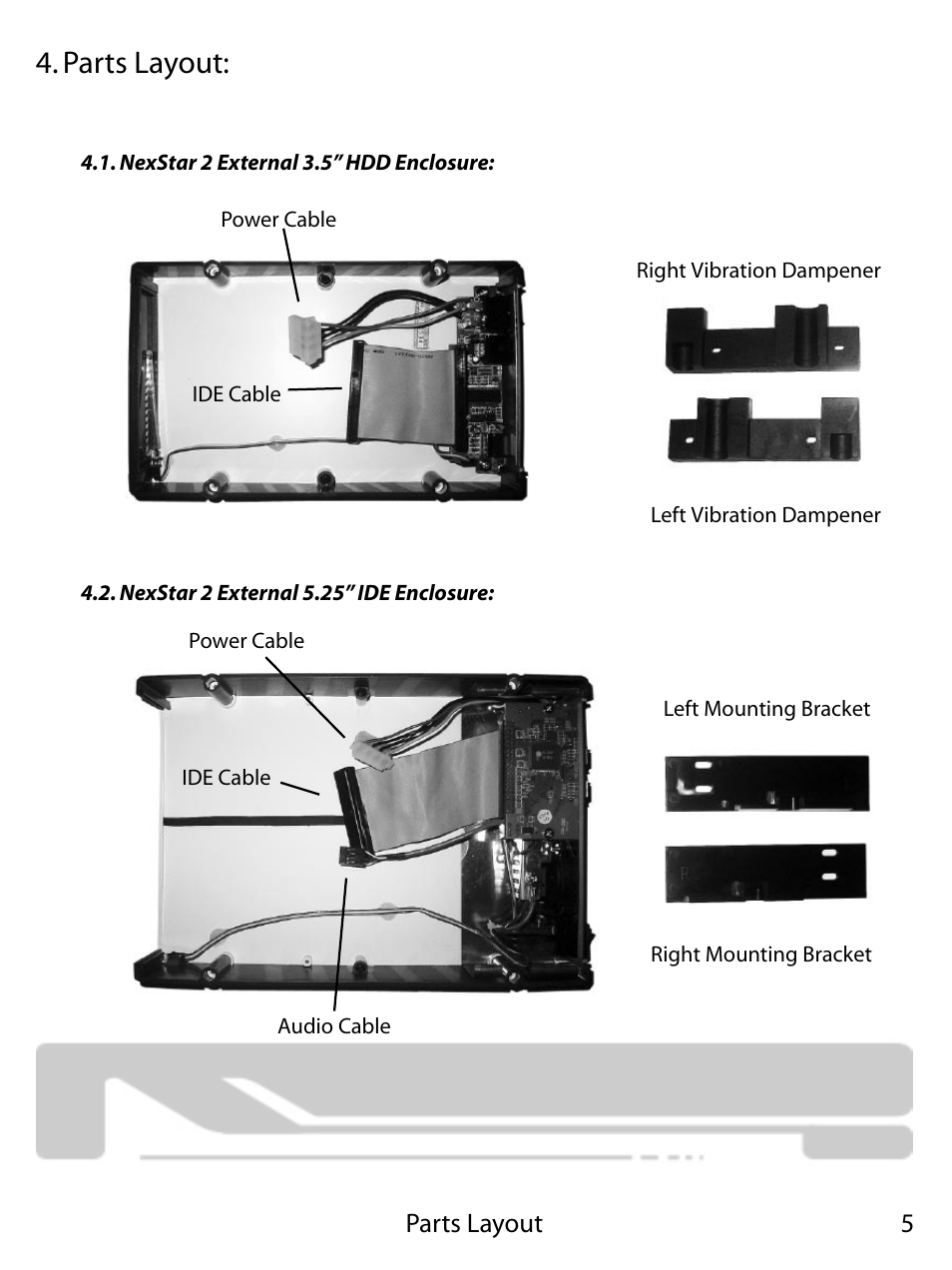 Parts layout | Vantec NEXSTAR 2 NST-355U2 User Manual | Page 7 / 25