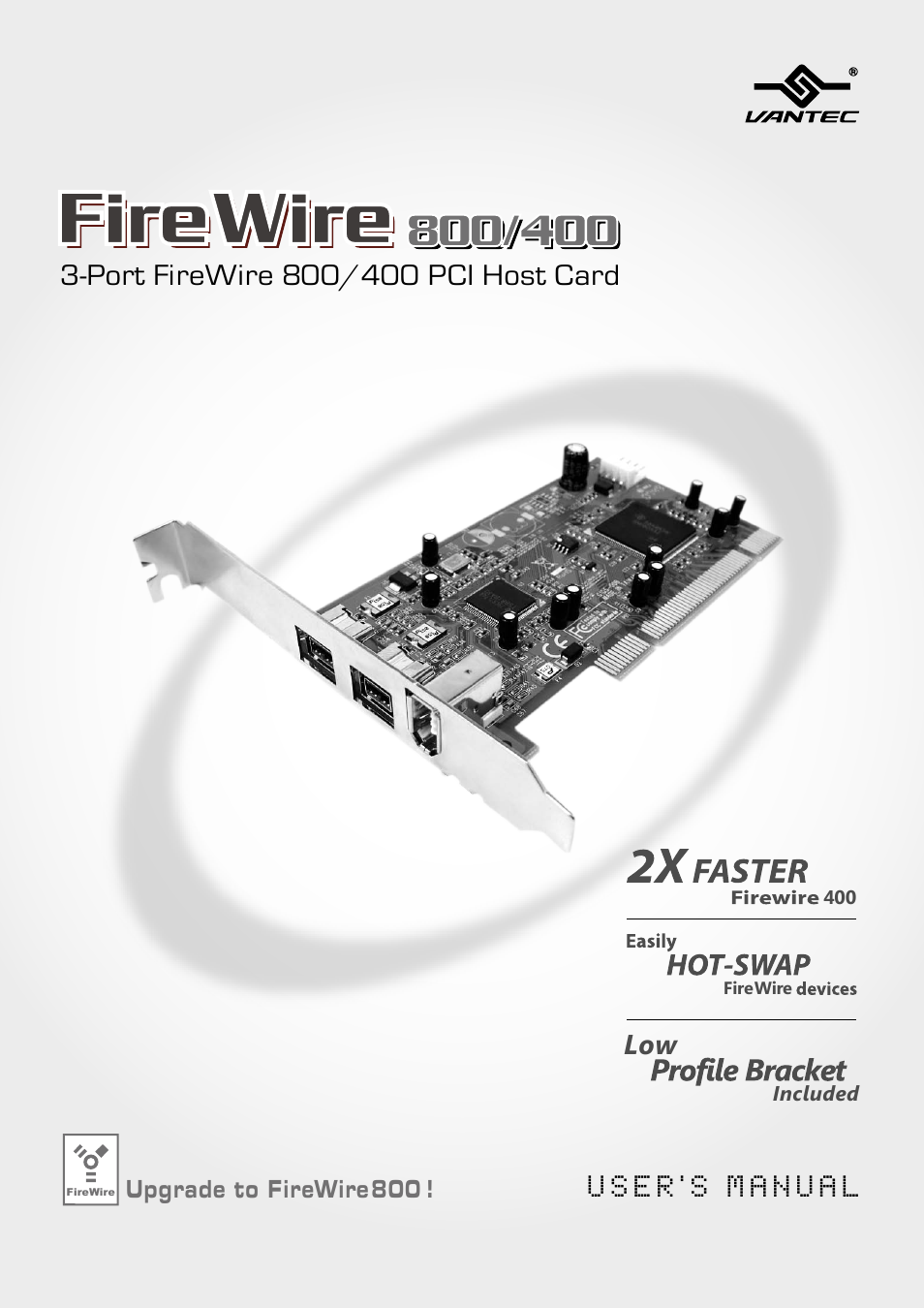 Vantec FireWire 800 User Manual | 12 pages