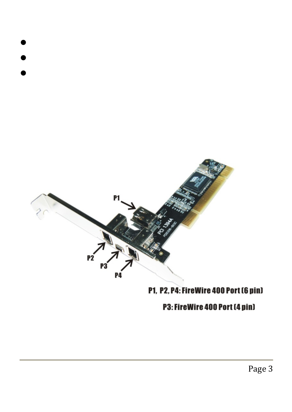 Package contents, Hardware description | Vantec UGT-FW050 User Manual | Page 3 / 4