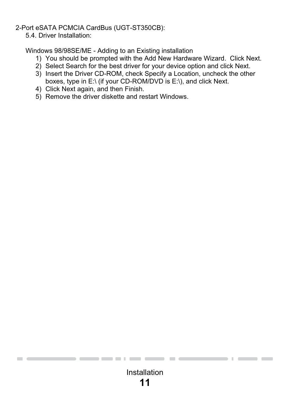 Vantec eSATA PCI & PCI-E Card & CardBus User Manual | Page 13 / 15