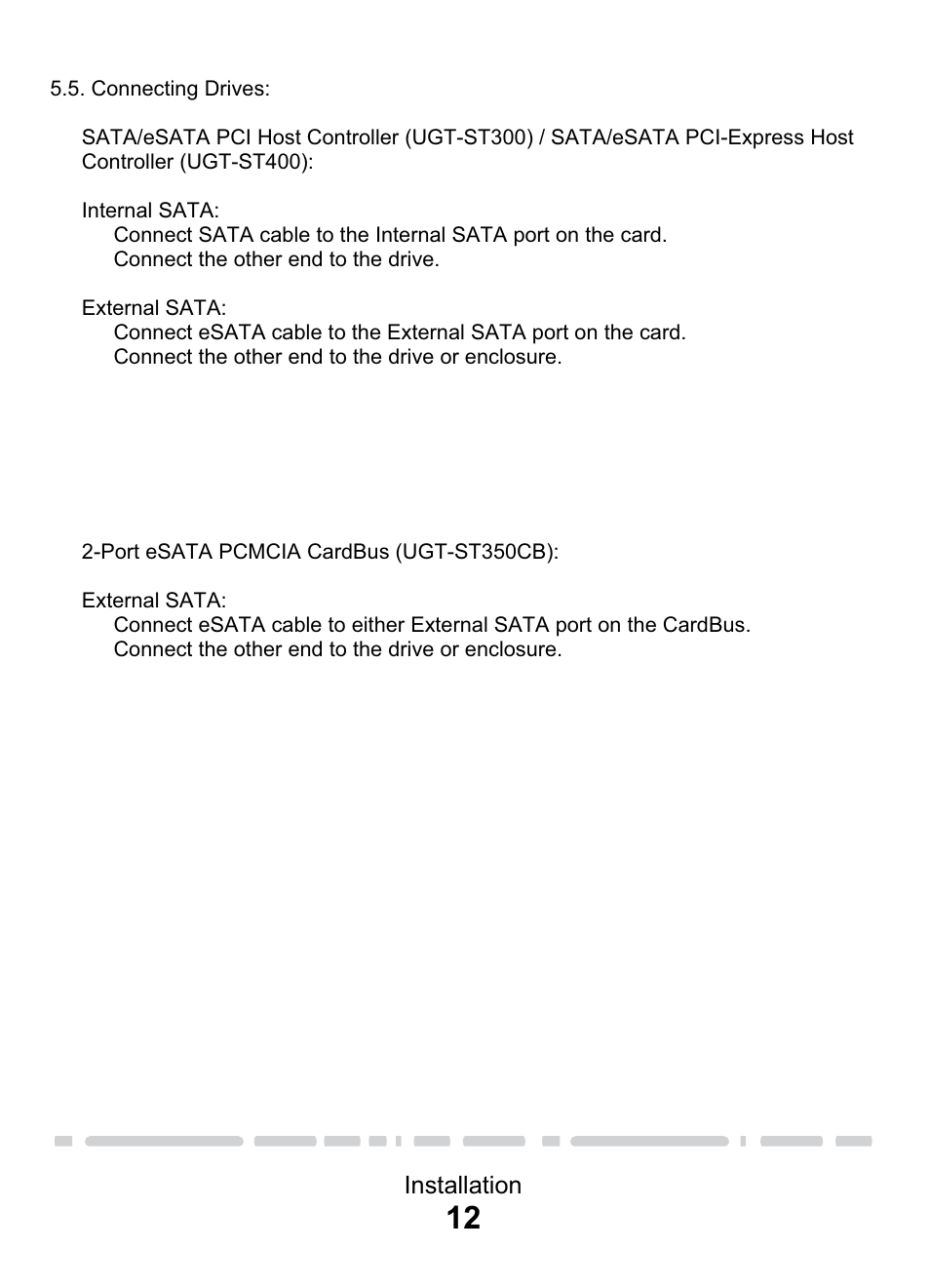 Vantec eSATA PCI & PCI-E Card & CardBus User Manual | Page 14 / 15