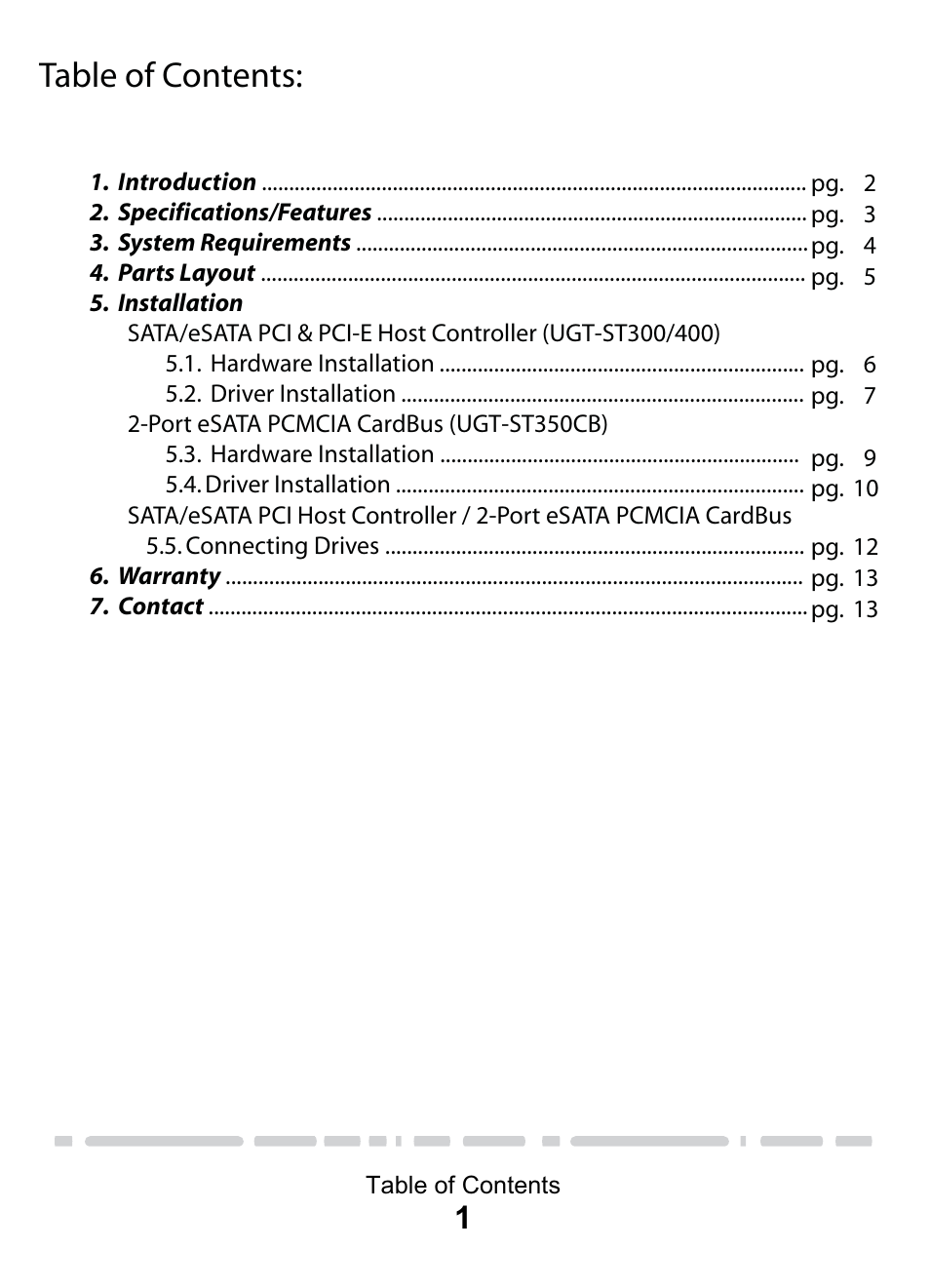 Vantec eSATA PCI & PCI-E Card & CardBus User Manual | Page 3 / 15