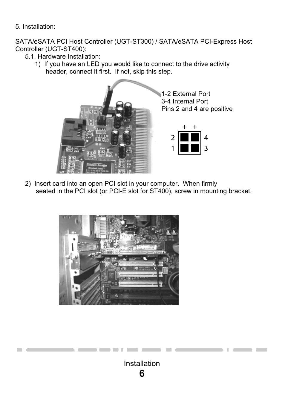Vantec eSATA PCI & PCI-E Card & CardBus User Manual | Page 8 / 15