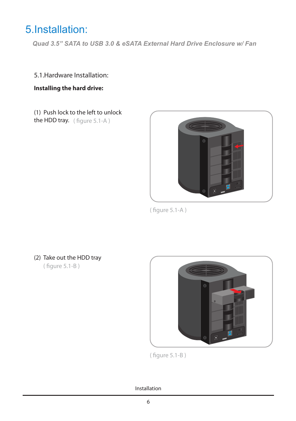 Installation | Vantec HX4 User Manual | Page 8 / 15