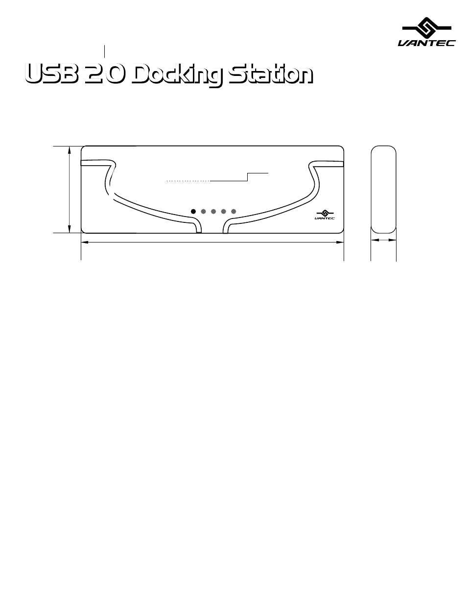 Vantec DSH-100U2 User Manual | 1 page