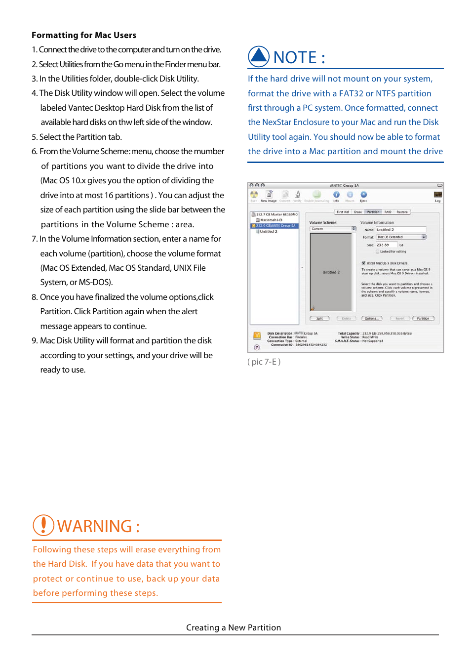 Warning | Vantec NST-360FBSU-BK User Manual | Page 16 / 19