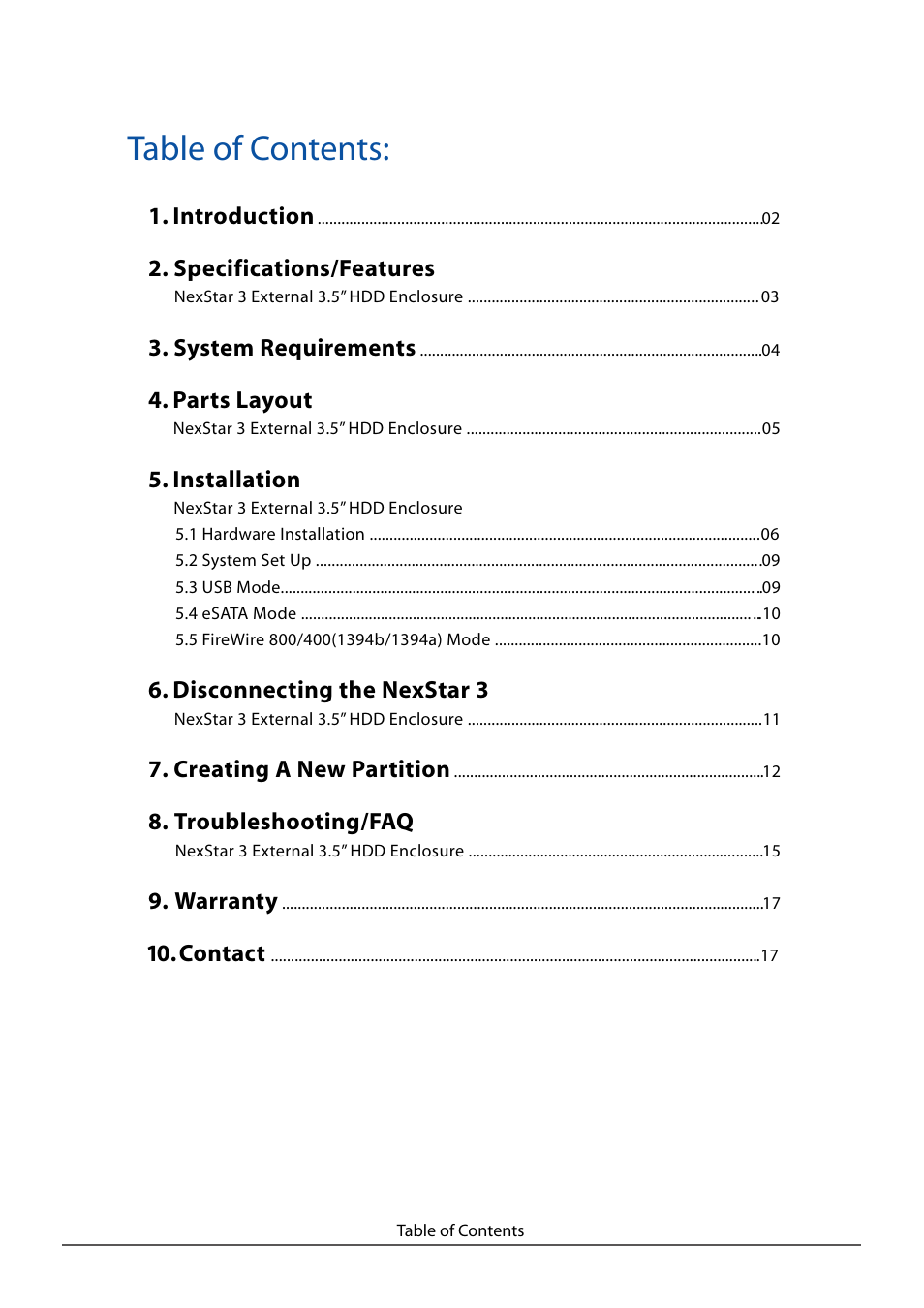 Vantec NST-360FBSU-BK User Manual | Page 3 / 19