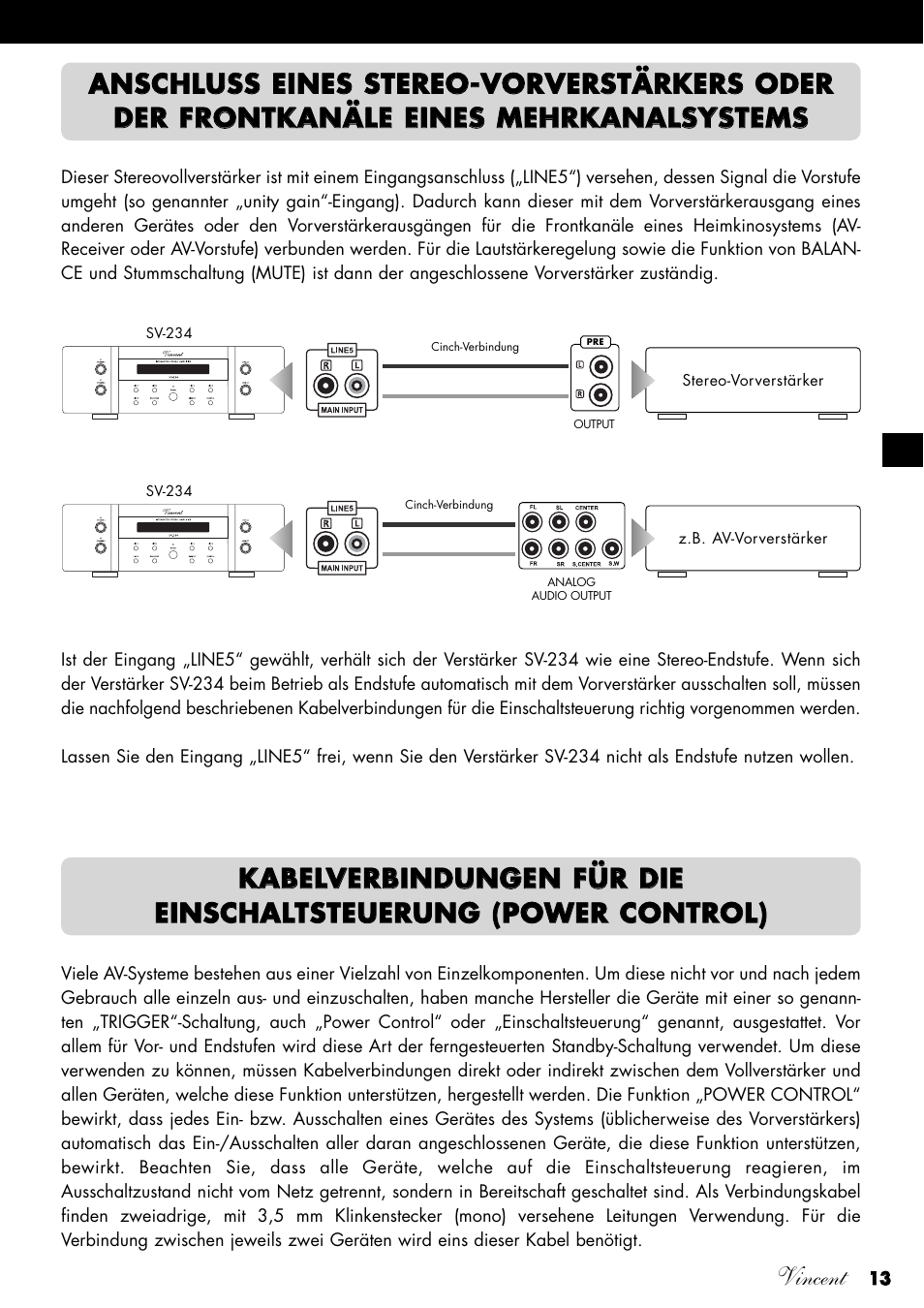 Vincent Audio SV-234 User Manual | Page 13 / 64