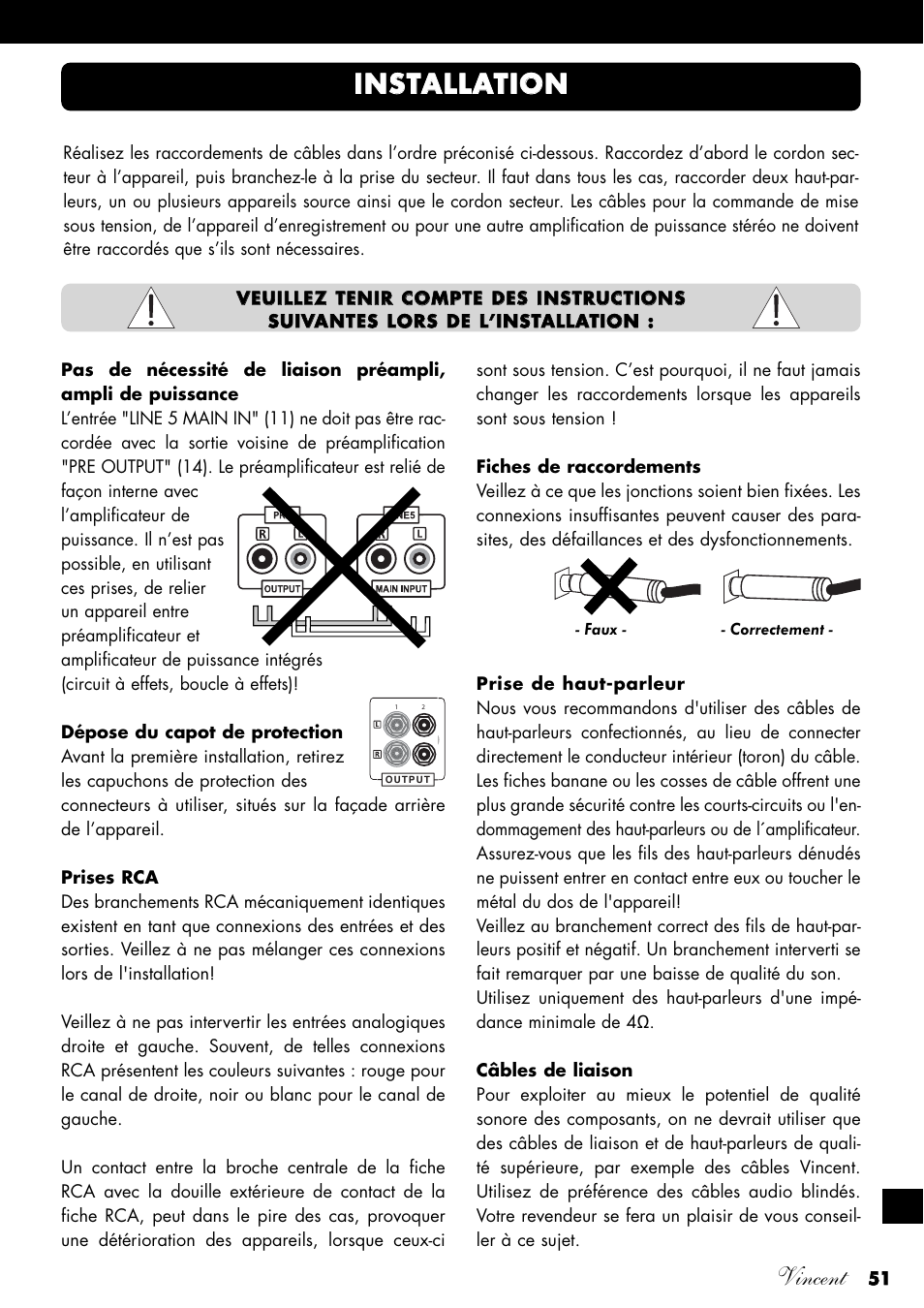 Vincent | Vincent Audio SV-234 User Manual | Page 51 / 64