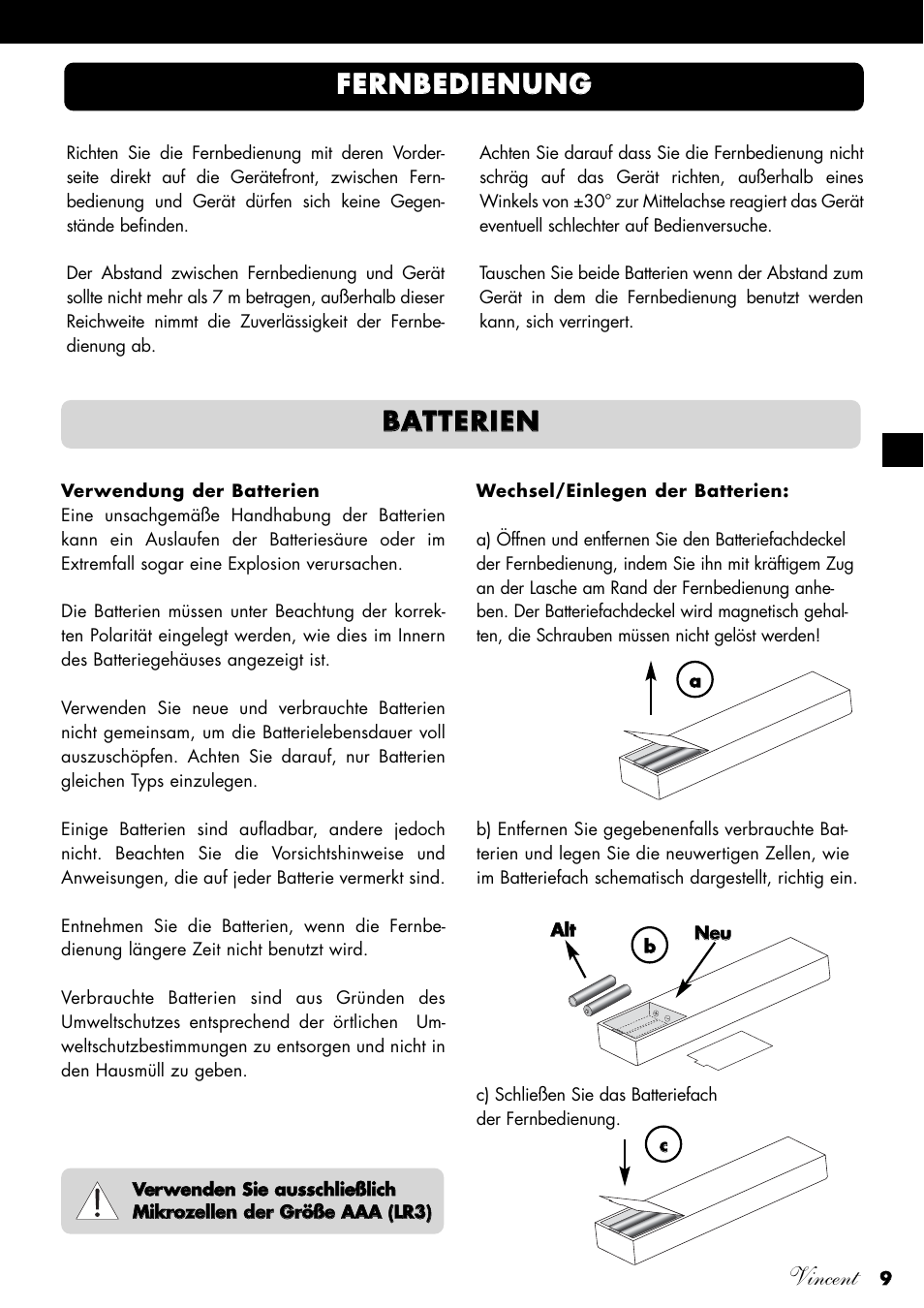 Vincent, Ffe er rn nb be ed diie en nu un ng g | Vincent Audio SV-234 User Manual | Page 9 / 64