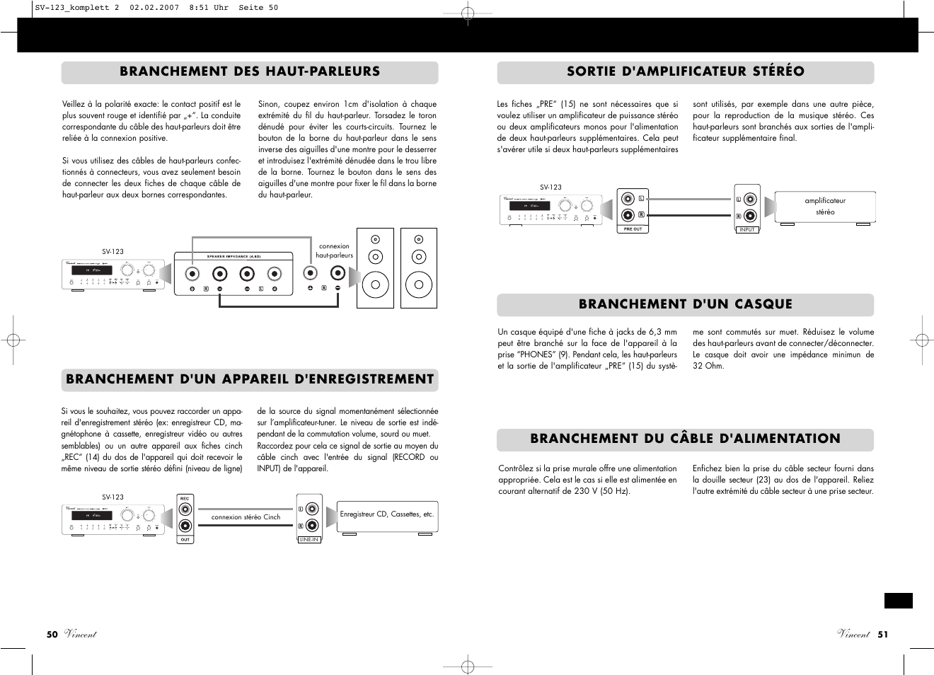 Vincent | Vincent Audio SV-123 User Manual | Page 26 / 31