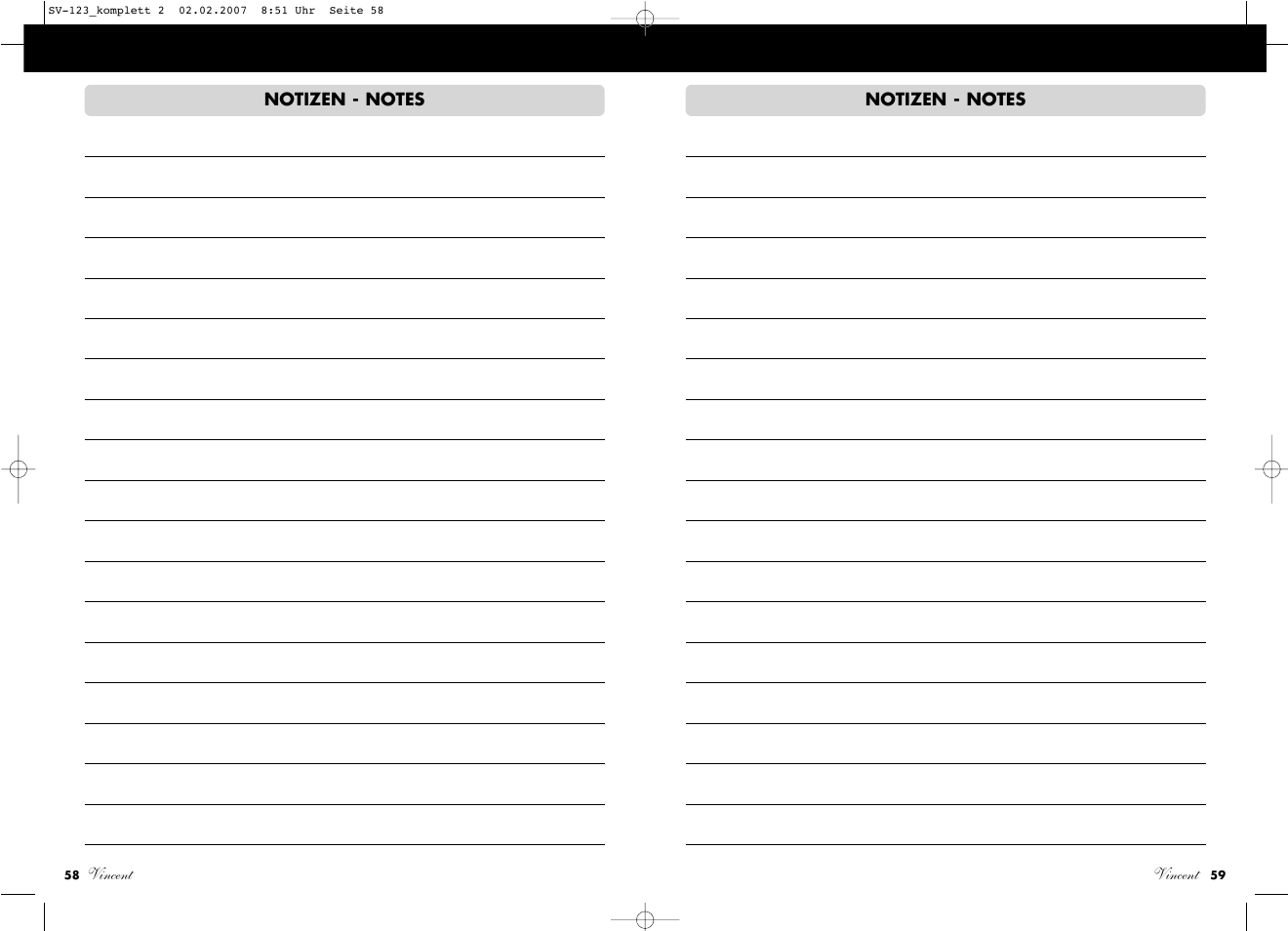 Vincent Audio SV-123 User Manual | Page 30 / 31