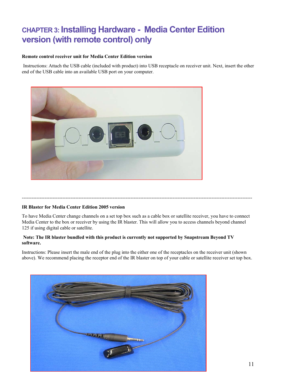 Chapter 3 | VisionTek Theater 550 PRO User Manual | Page 11 / 31