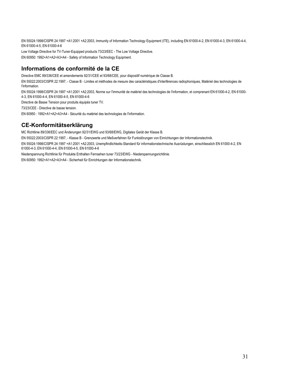 VisionTek Theater 550 PRO User Manual | Page 31 / 31