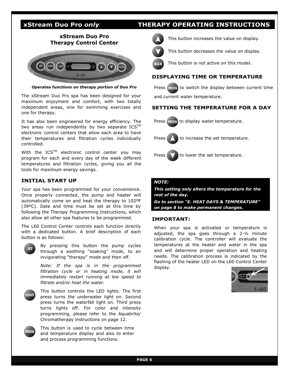 Vita Spa xStreamPro User Manual | Page 12 / 30