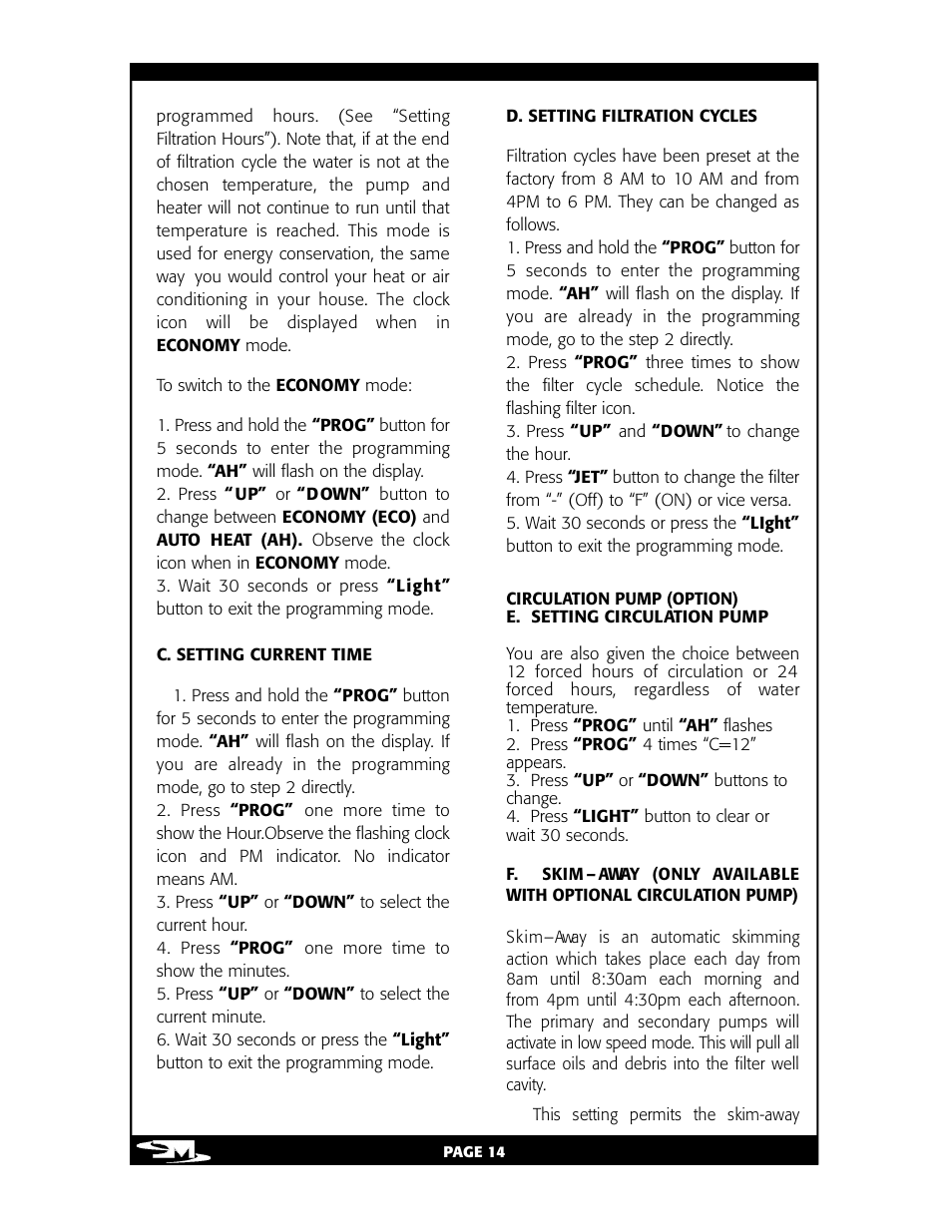 Vita Spa L100 User Manual | Page 18 / 48