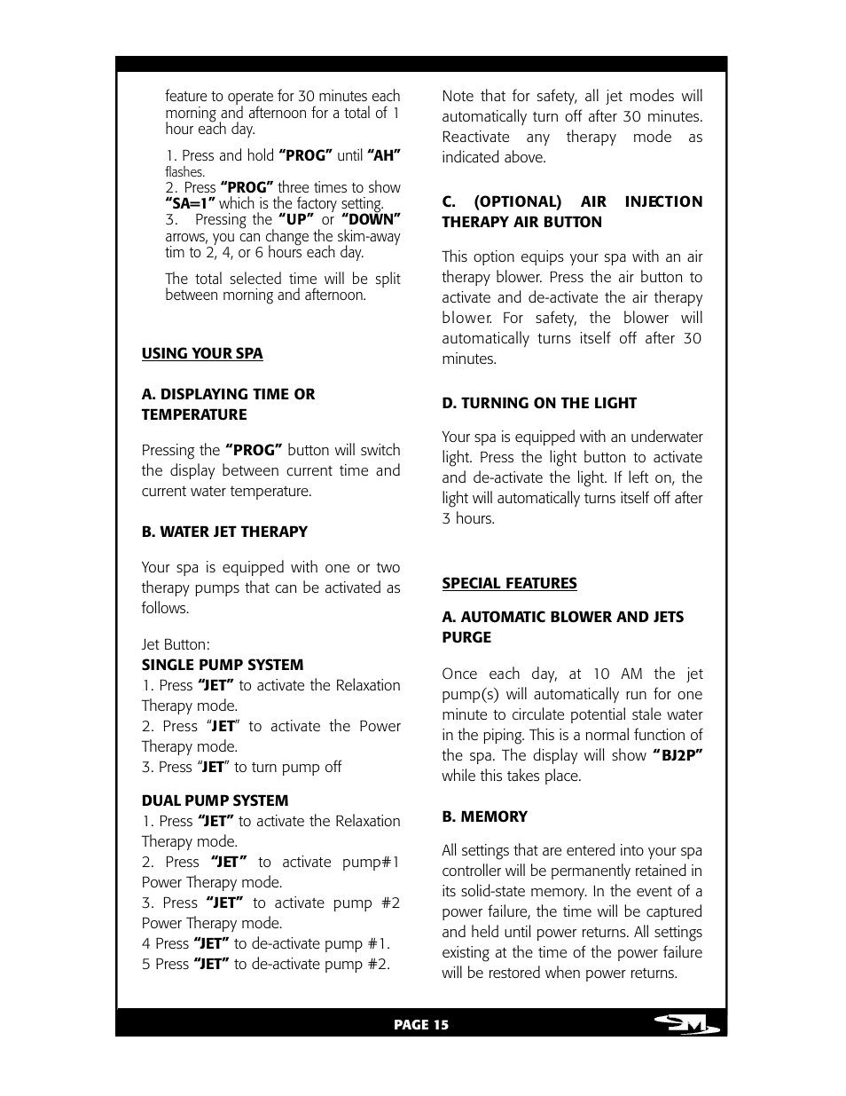 Vita Spa L100 User Manual | Page 19 / 48