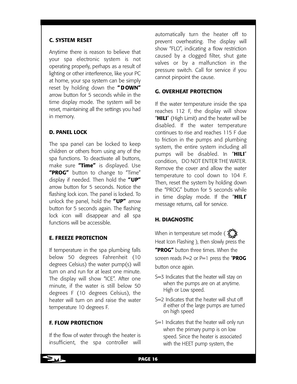 Vita Spa L100 User Manual | Page 20 / 48