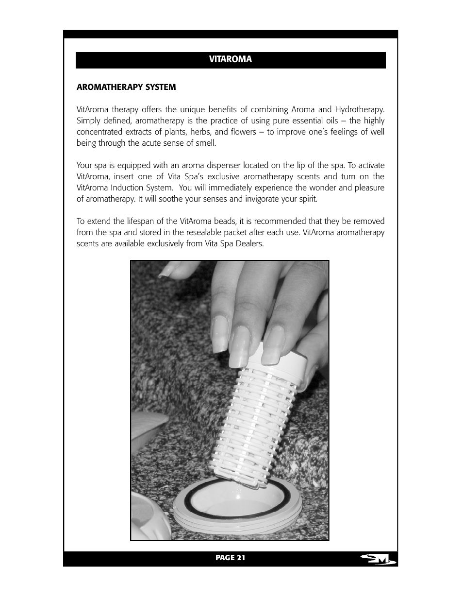 Vita Spa L100 User Manual | Page 25 / 48
