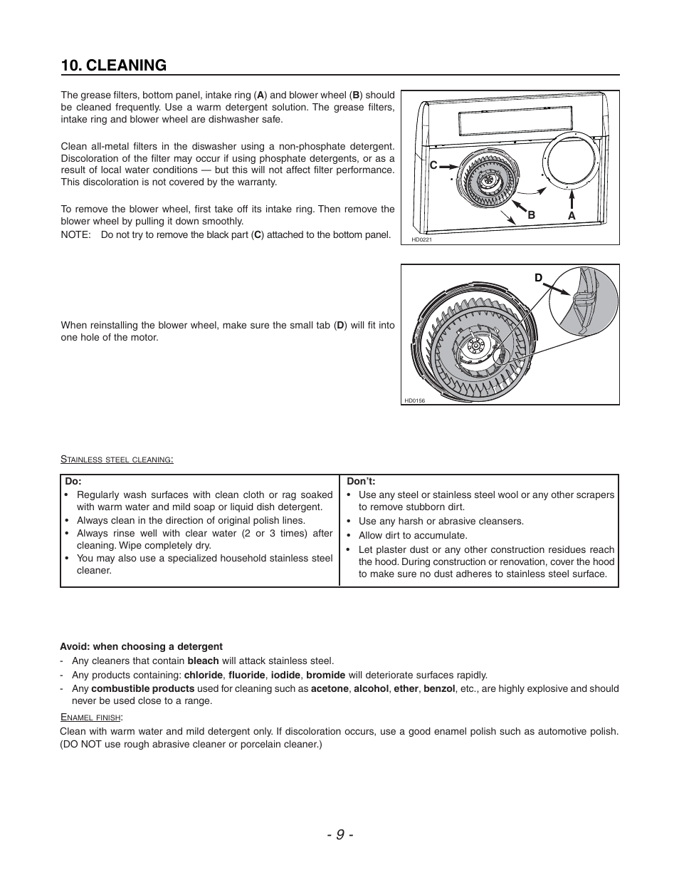 Cleaning | Venmar ESC270 User Manual | Page 9 / 36