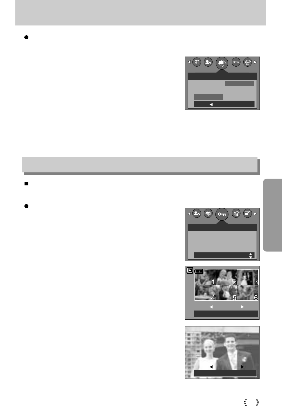 Starting the slide show, Protecting images | Vanson V-6000 User Manual | Page 67 / 120