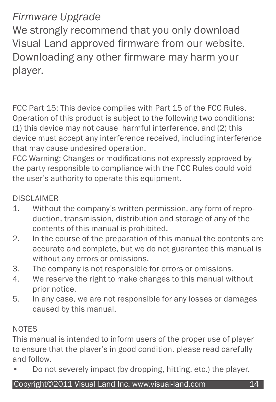 Visual Land 607 User Manual | Page 14 / 16