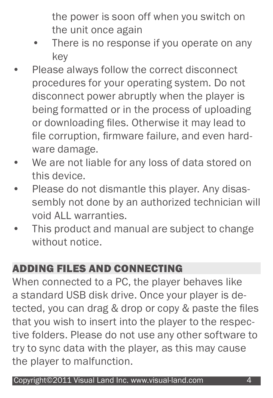 Visual Land 607 User Manual | Page 4 / 16