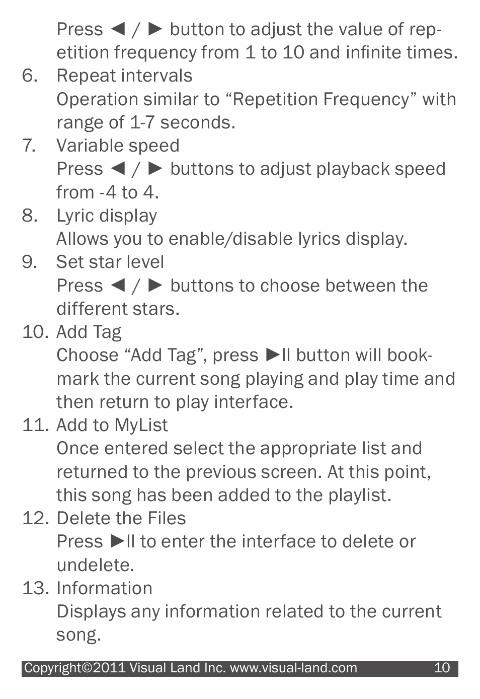 Visual Land V-MOTION 904 User Manual | Page 10 / 30